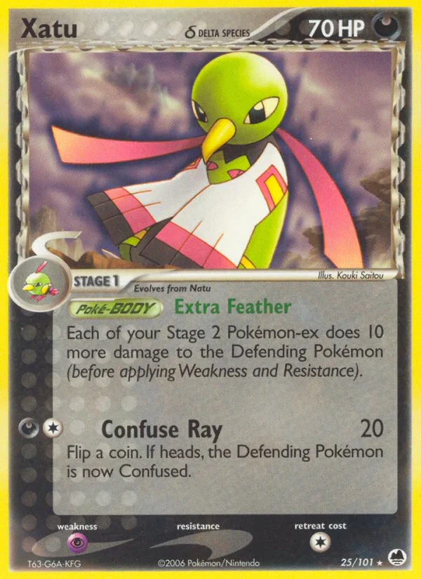 Xatu δ Pokemon card