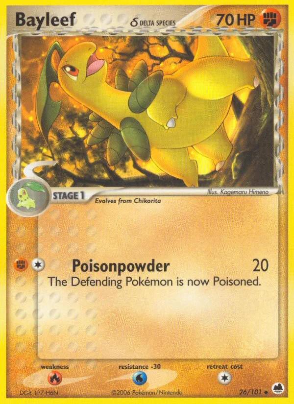 Bayleef δ Pokemon card