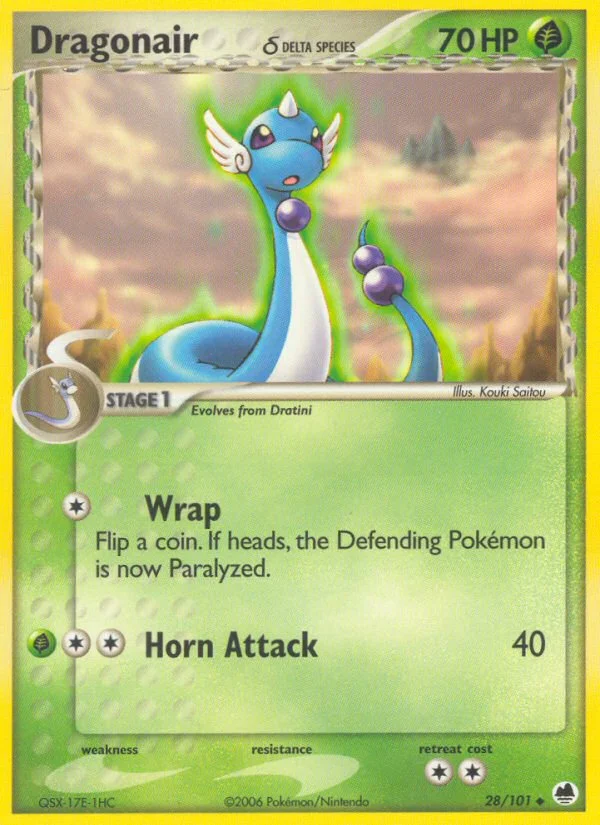 Dragonair δ Pokemon card