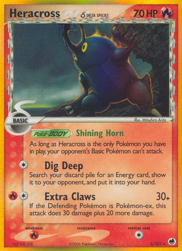 Heracross δ Pokemon card