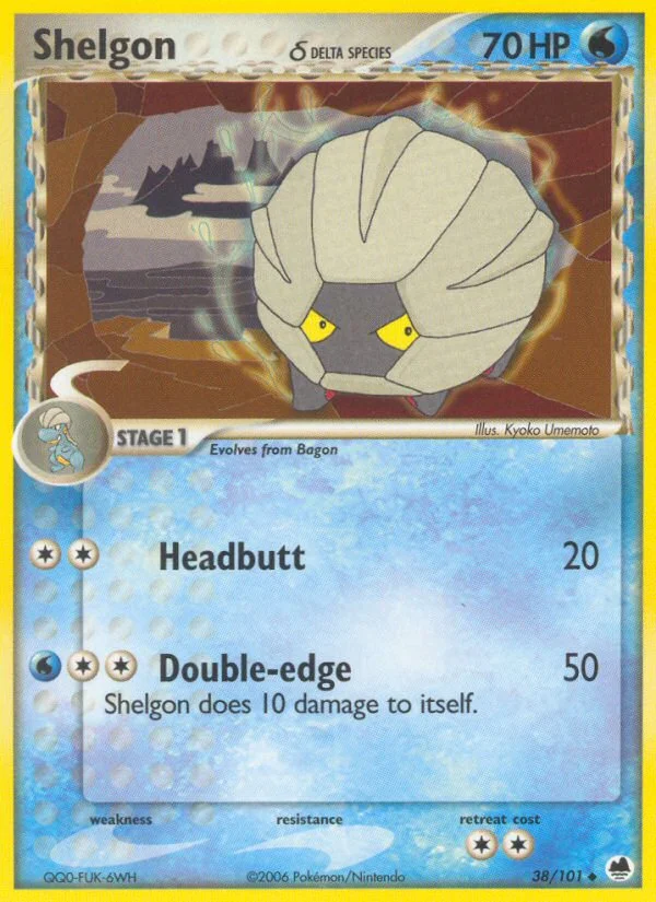 Shelgon δ Pokemon card