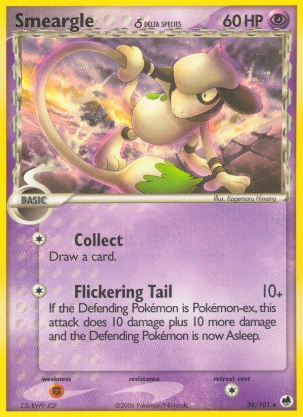 Smeargle δ Pokemon card