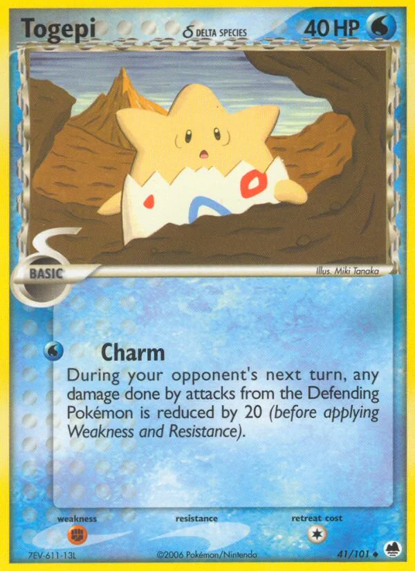 Togepi δ Pokemon card