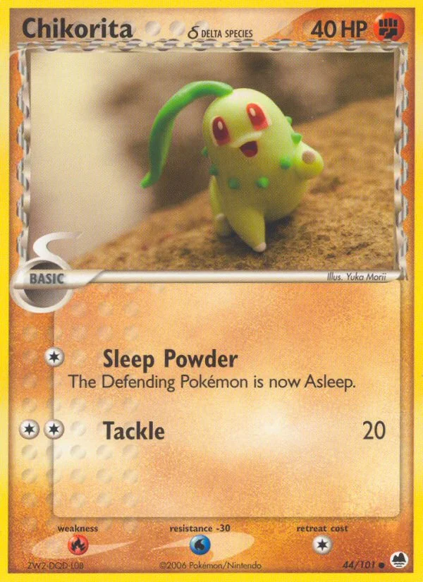 Chikorita δ Pokemon card