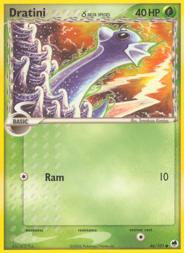 Dratini δ Pokemon card