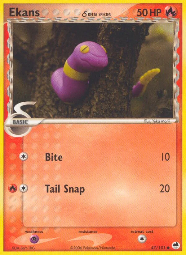 Ekans δ Pokemon card