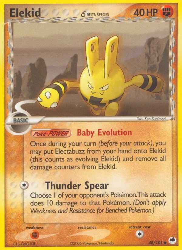 Elekid δ Pokemon card