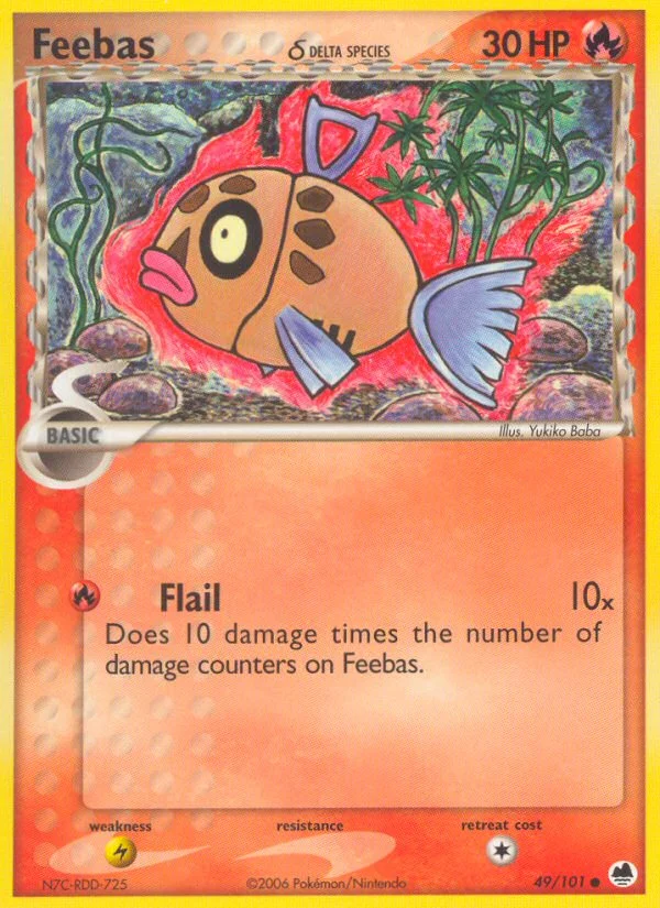 Feebas δ Pokemon card