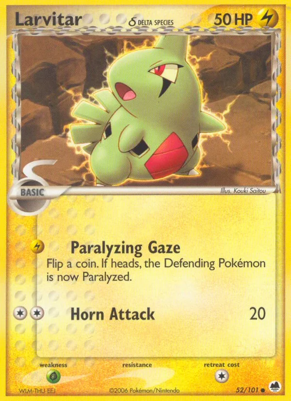 Larvitar δ Pokemon card