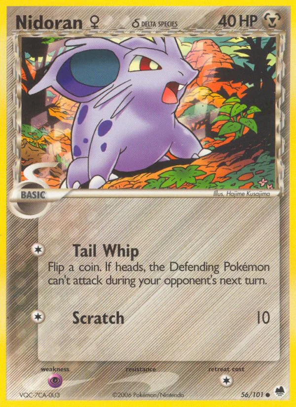 Nidoran ♀ δ Pokemon card
