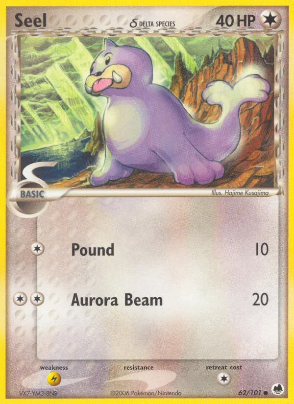 Seel δ Pokemon card
