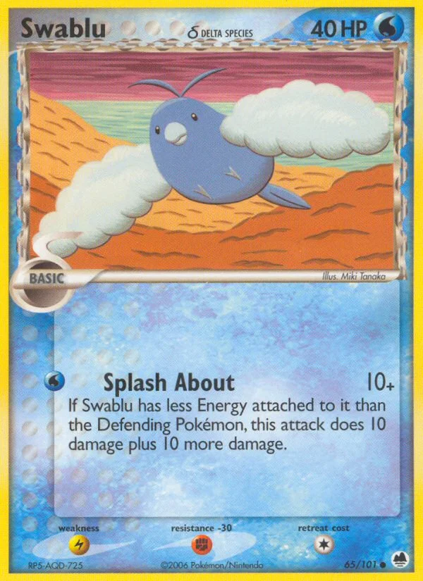 Swablu δ Pokemon card