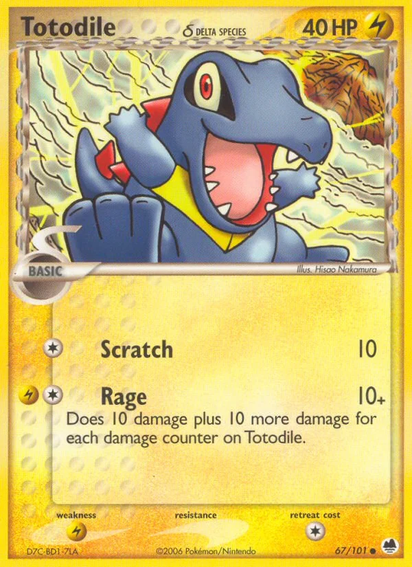 Totodile δ Pokemon card