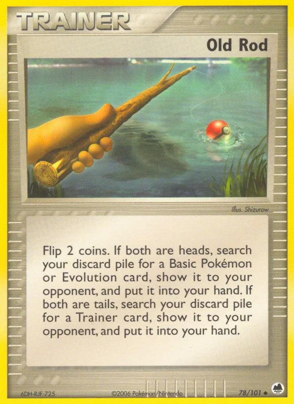 Old Rod Pokemon card
