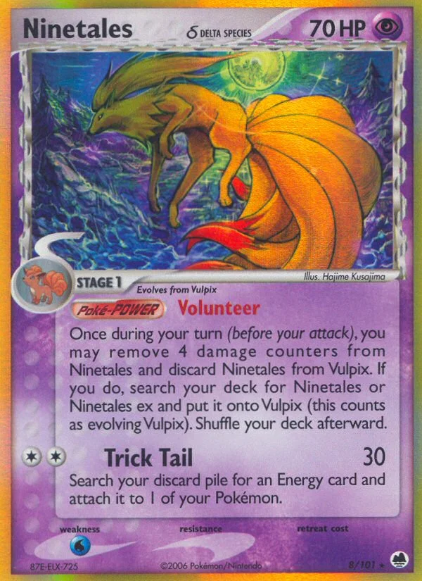 Ninetales δ Pokemon card