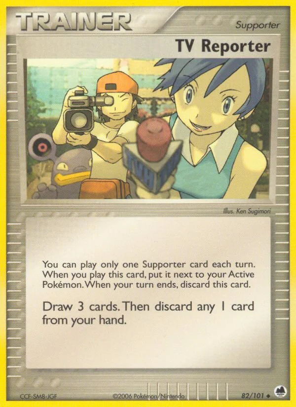 TV Reporter Pokemon card