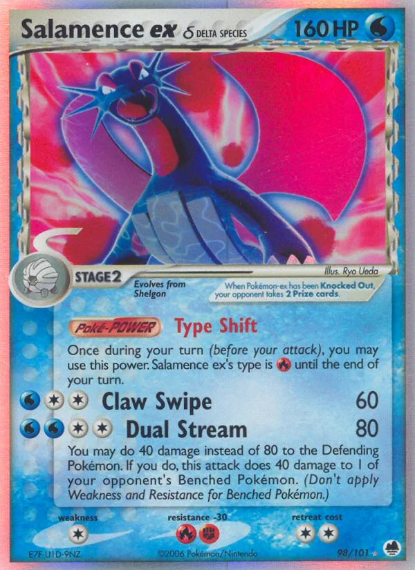 Salamence ex δ Pokemon card