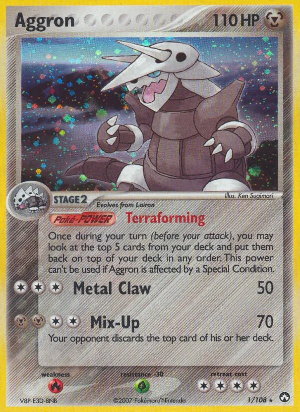 Aggron Pokemon card