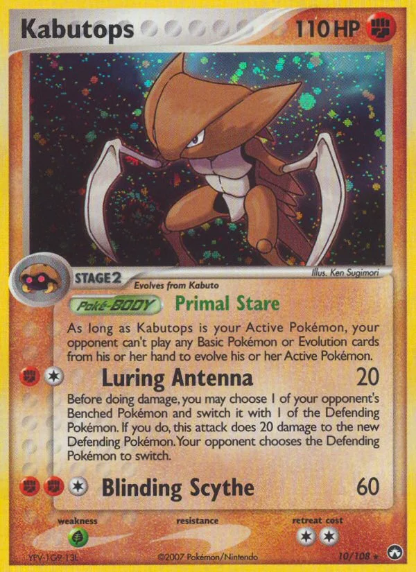 Kabutops Pokemon card