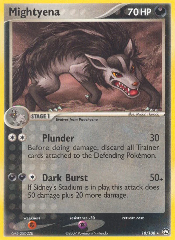 Mightyena Pokemon card