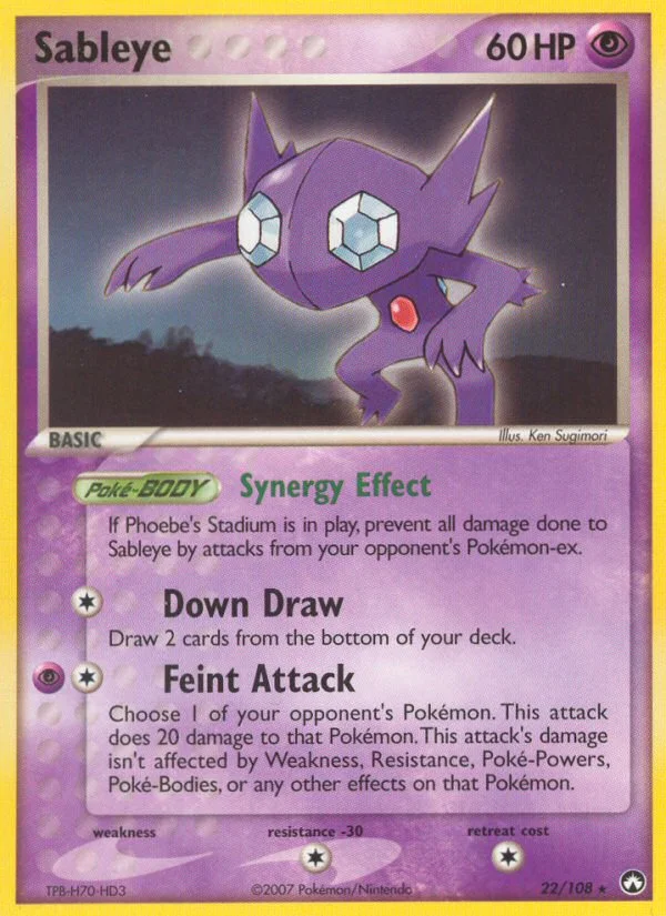 Sableye Pokemon card