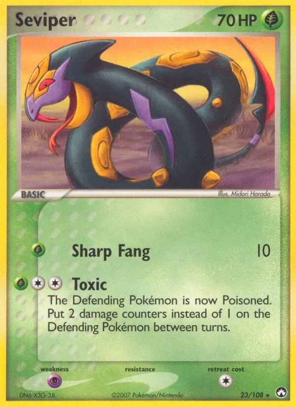 Seviper Pokemon card