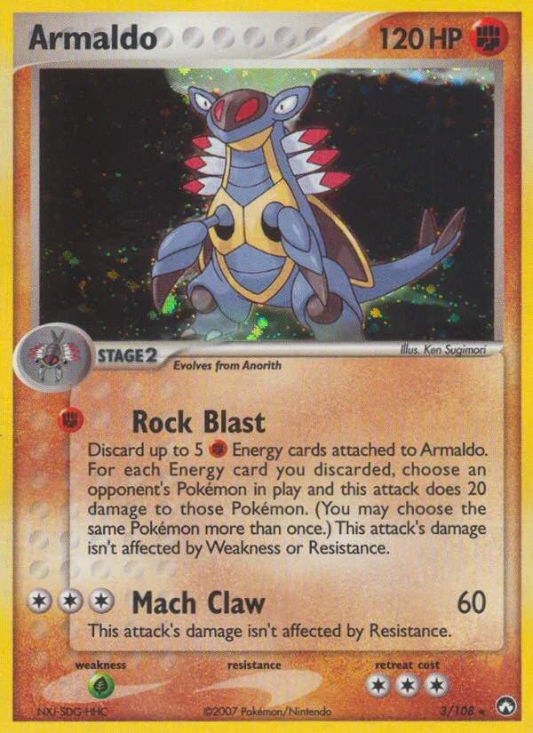 Armaldo Pokemon card