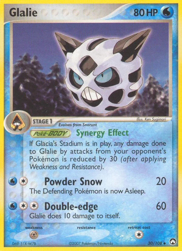 Glalie Pokemon card