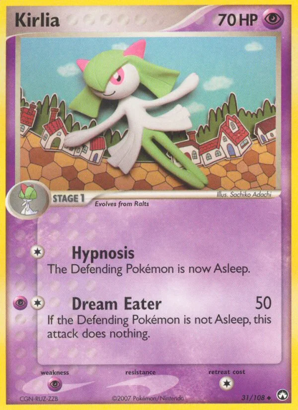 Kirlia Pokemon card