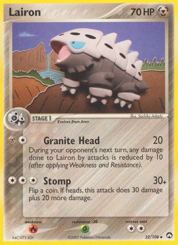 Lairon Pokemon card