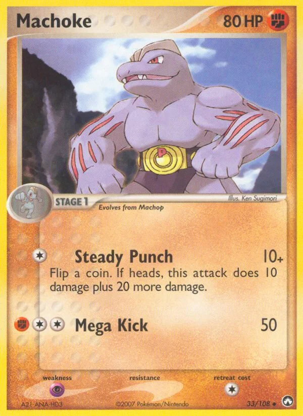 Machoke Pokemon card