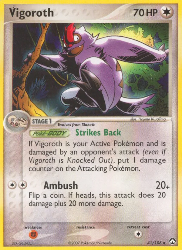 Vigoroth Pokemon card