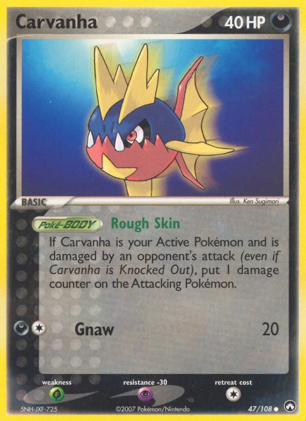 Carvanha Pokemon card