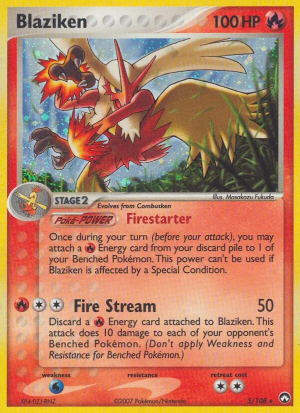 Blaziken Pokemon card