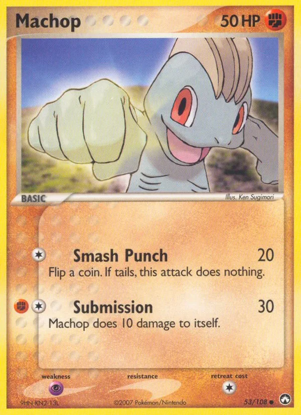 Machop Pokemon card