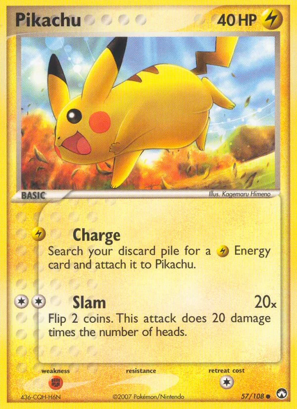 Pikachu Pokemon card