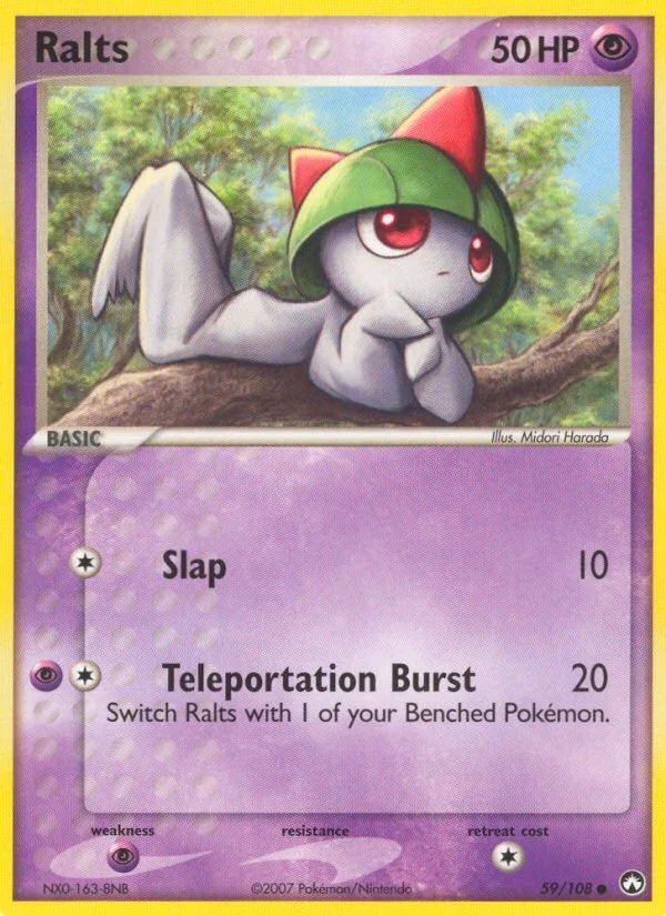 Ralts Pokemon card