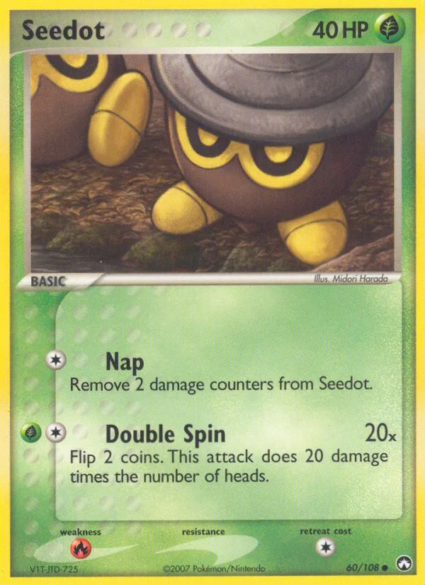 Seedot Pokemon card