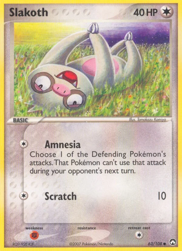 Slakoth Pokemon card