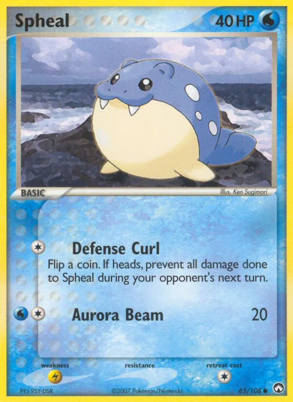 Spheal Pokemon card