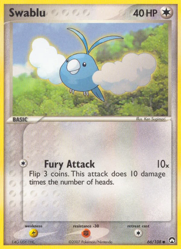 Swablu Pokemon card