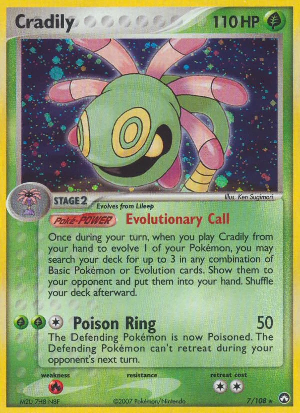 Cradily Pokemon card