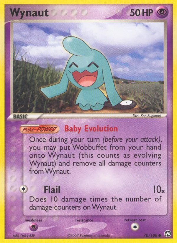Wynaut Pokemon card