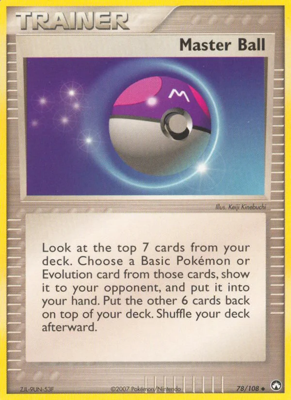 Master Ball Pokemon card