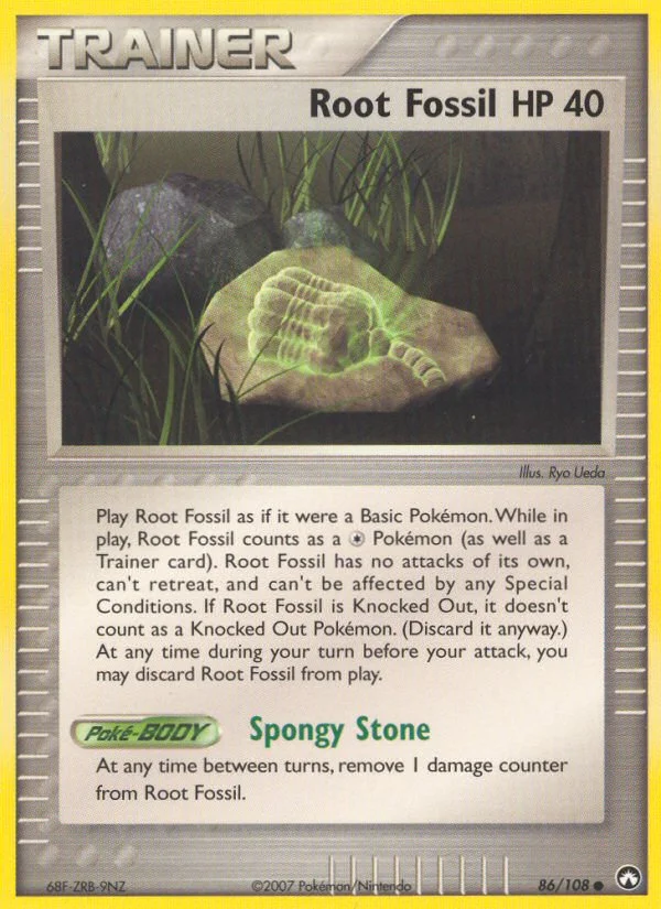 Root Fossil Pokemon card