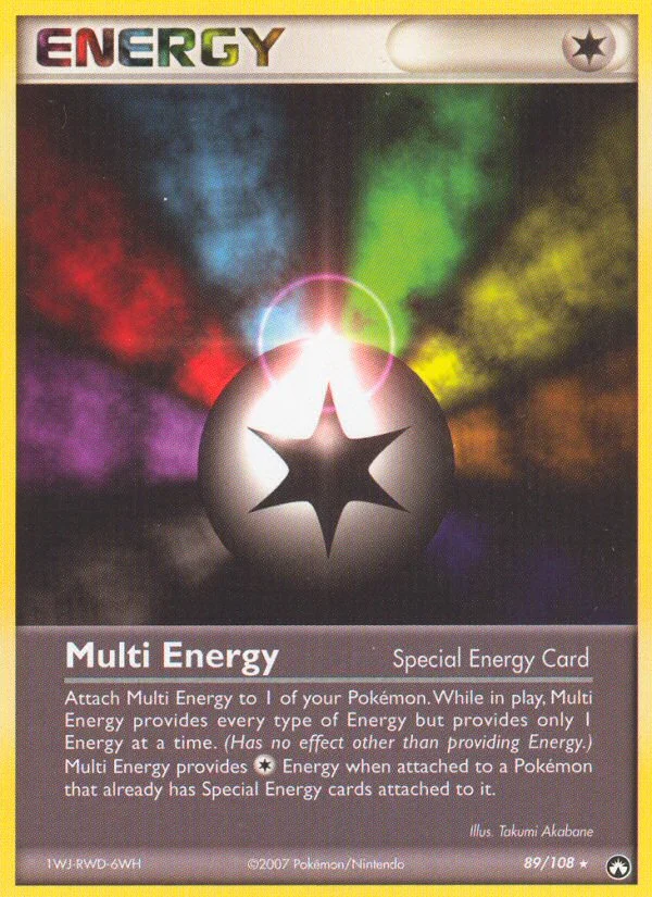 Multi Energy Pokemon card
