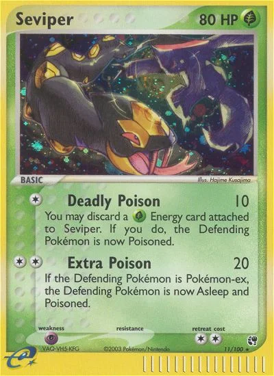 Seviper Pokemon card