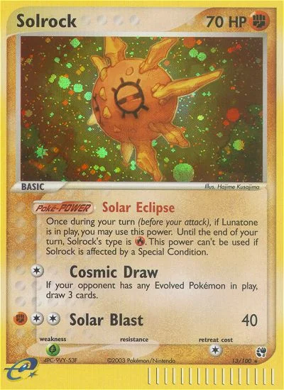 Solrock Pokemon card