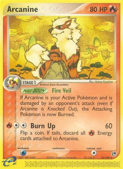 Arcanine Pokemon card