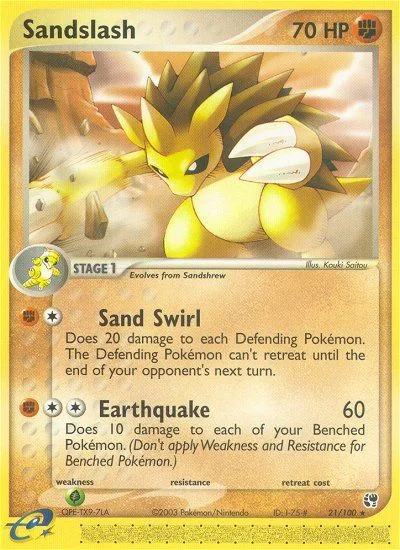 Sandslash Pokemon card
